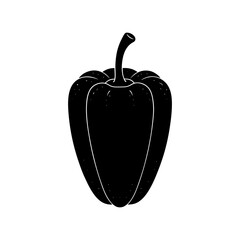 Pepper Silhouette vector illustration