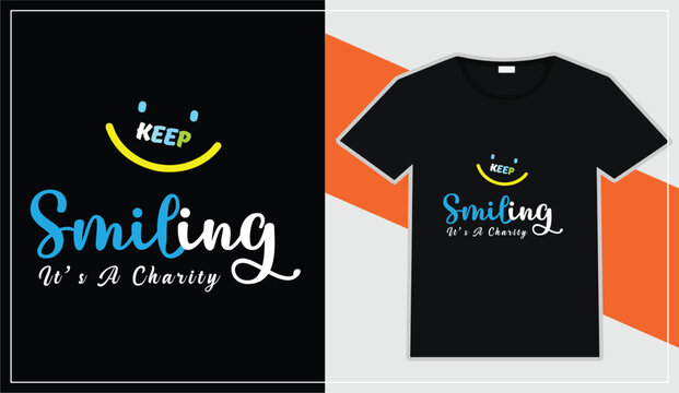 positive charity design promoting kindness and joy through apparel for a good cause