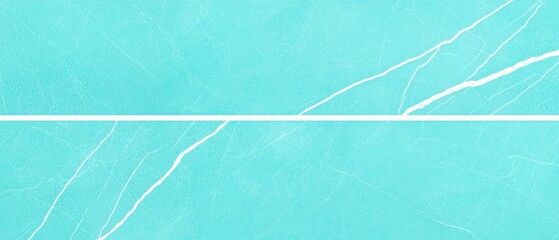 Obraz premium Luxurious turquoise quartz stone texture with flowing white veins and glossy finish, abstract slab pattern, interior design and premium material concept., copy space for text