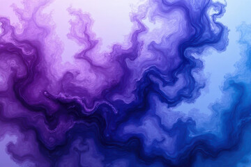 Mesmerizing Ink in Water Photography: Swirling Purple & Powder Blue Patterns