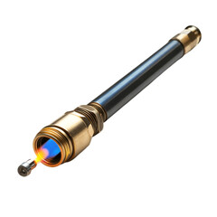 Fototapeta premium Micro torch with blue flame close up product photography,