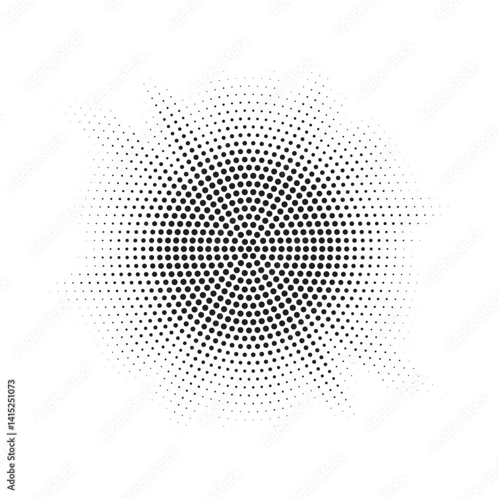 Aufkleber burst halftone light effect. glowing light burst. abstract grunge halftone dots background. vector i