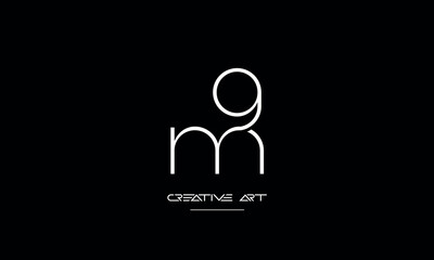 MG, GM, M, G abstract letters logo monogram