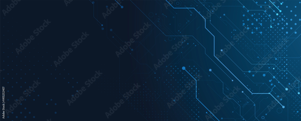 Aufkleber abstract digital circuit technology board background