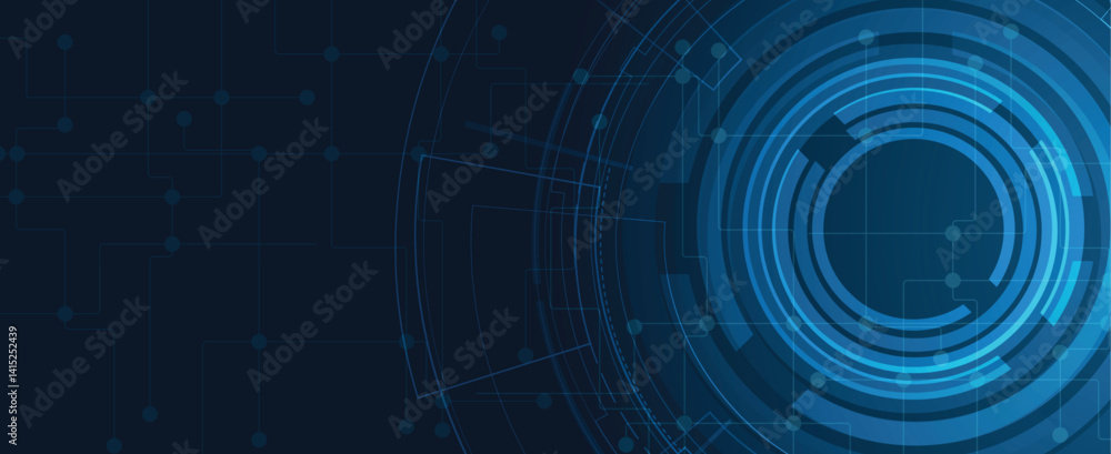 Poster abstract digital circuit technology board background