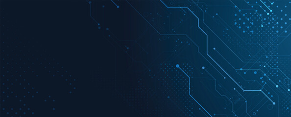 Abstract digital circuit technology board background