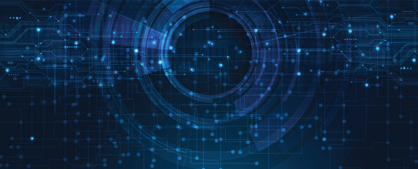 Fototapeta premium Abstract digital circuit technology board background