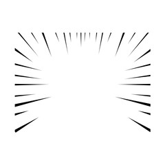 Comic Speed Line Vector. Manga Motion Effect Element.