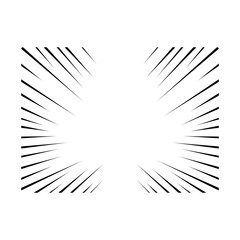 Comic Speed Line Vector. Manga Motion Effect Element.