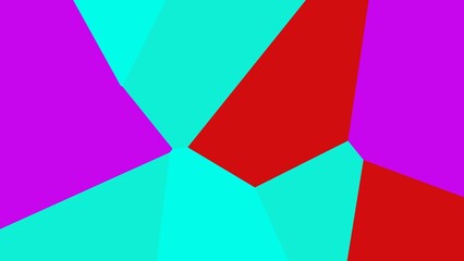 Abstract polygonal design with vibrant colors.  Geometric shapes create a dynamic visual effect