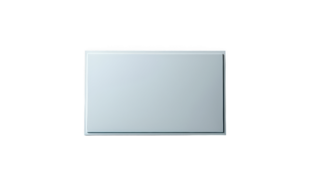 Flat panel display screen monitor lcd led technology isolated on black on transparent background