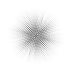 Burst Halftone light effect. Glowing light burst. abstract grunge halftone dots background. Vector illustration.