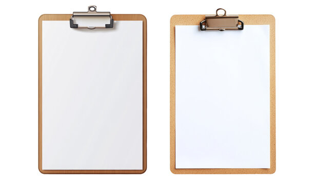 Two Blank Clipboards Ready for Notes or To-Do Lists