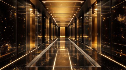 Obraz premium Luxury corridor interior design