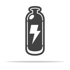 Energy tank container outline icon transparent vector isolated