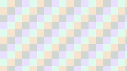 Pastel checkered pattern.  A repeating grid of squares in soft pastel colors
