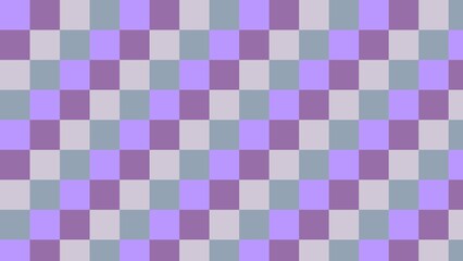 Repeating pattern of squares in light purple, lavender, and gray