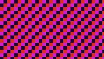 Vibrant checkerboard pattern in fuchsia and crimson