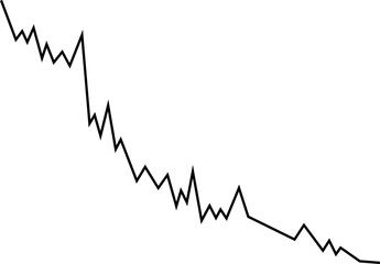 Abstract waveform line capturing irregular oscillations in financial chart data.