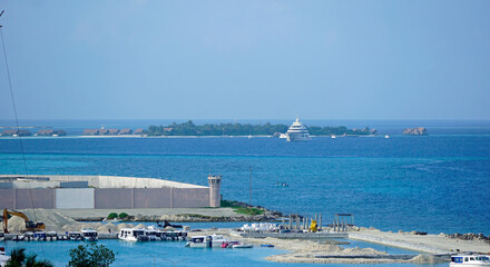 Fototapeta premium prison on Tropical island on the Maldives