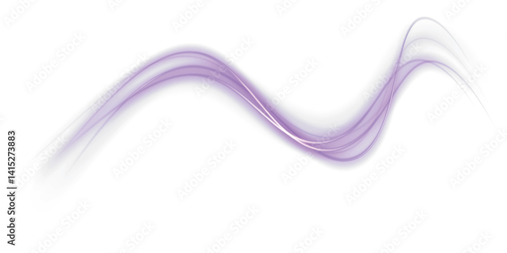 Aufkleber abstract neon rays of light on a transparent background in png format. purple speeds on the expressw