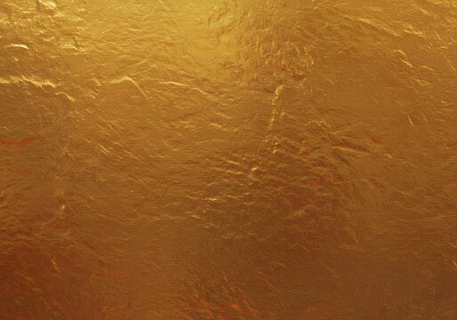 Shimmering Perfection—A Close-Up View of Polished Gold with Light-Enhanced Highlights