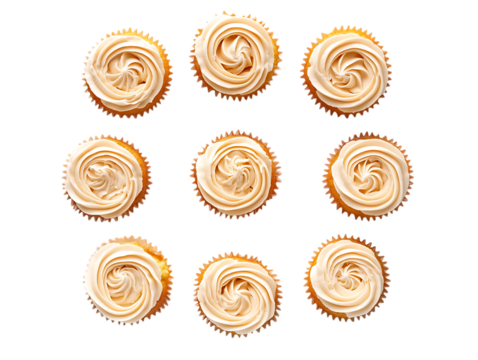  Irresistible Buttercream Cupcakes Treat  - Powered by Adobe