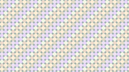 Delicate pastel circles in a repeating geometric pattern (2)