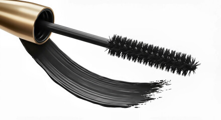 Mascara Wand with Black Product Swirl
