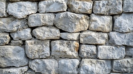 Fototapeta premium Light Gray Stone Wall with Grunge Background, Perfect for Textures and Depth --ar