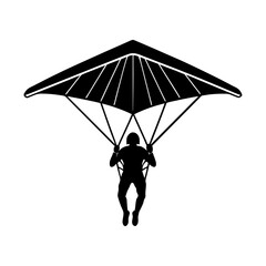 Hang gliding adventure sport extreme activity fun silhouette
