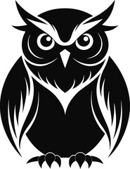 owl on a white background