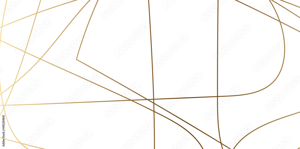 Aufkleber abstract line background. abstract gold lines with transparent background creative and geometric sha