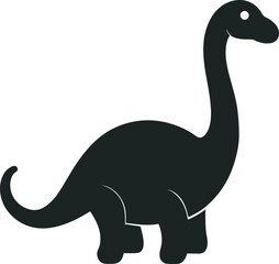  Diplodocus toy silhouette vector art