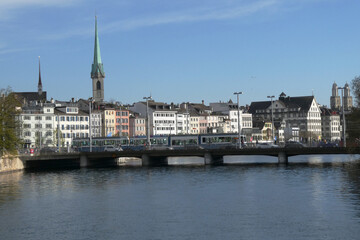 Zurich Switzerland Landmarks Buildings Holidays River 