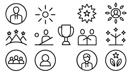Vector illustration showing a set of versatile icons for web design and general web use