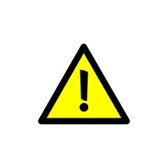 Electrical hazard symbol vector illustration. Electric high voltage danger hard icon, Warning sign. Dangerous electrical high voltage sign.
