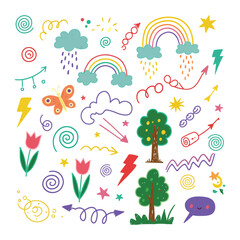 Set of colorful trees