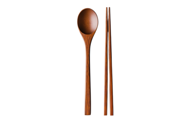 Wooden spoon and chopsticks