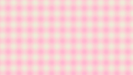 Soft, Pastel Pink and Cream Gingham Pattern