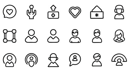 A vector set features a variety of zodiac sign icons, perfect as web elements or social media symbols