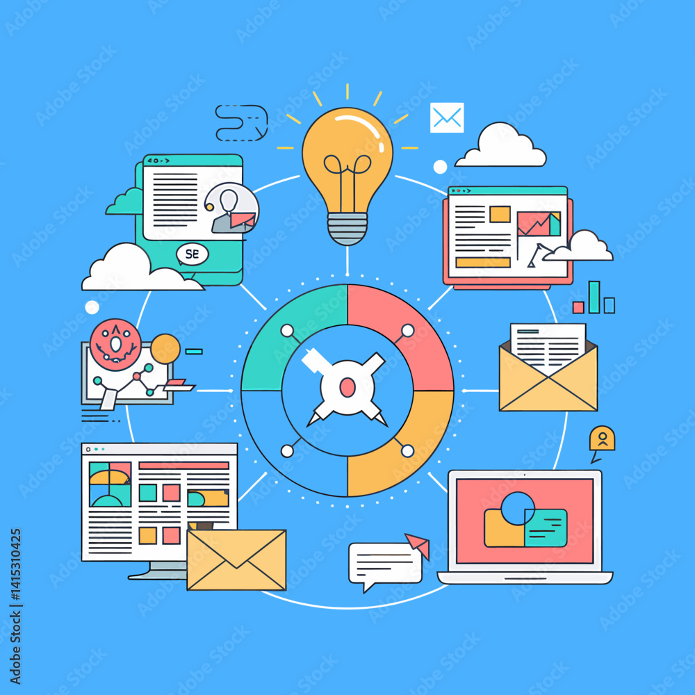Poster creative business solutions: idea generation and collaborative digital workflow