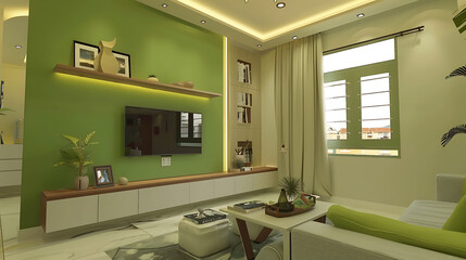 TV cabinet. Decor for the living room and TV cabinet