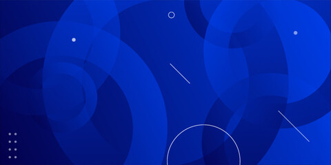 Minimal geometric background. Blue elements with fluid gradient. Cool background design for posters.