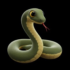 Fototapeta premium Snake 3d design art