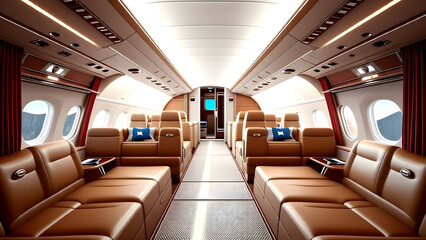 Obraz premium interior of a train