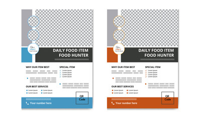 Creative and modern restaurant flyer template, Restaurant Flyer & Restaurant poster template design,  food restaurant flyer design template layout.
