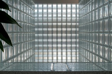 Glass Block Light Well Perspective and Texture