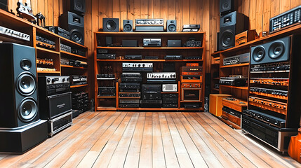 Fototapeta premium Vintage Audio Room