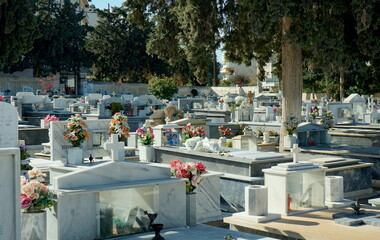 griechisch orthodoxer Friedhof auf Kreta